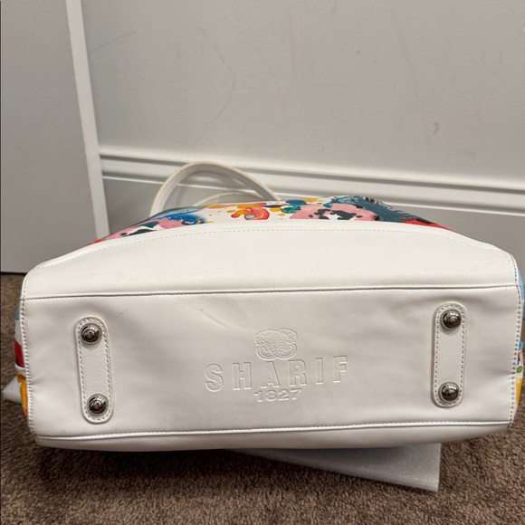 Sharif floral paint splatter shoulder bag purse - Picture 9 of 16